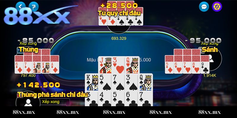 Luật chơi cơ bản trong game bài mậu binh